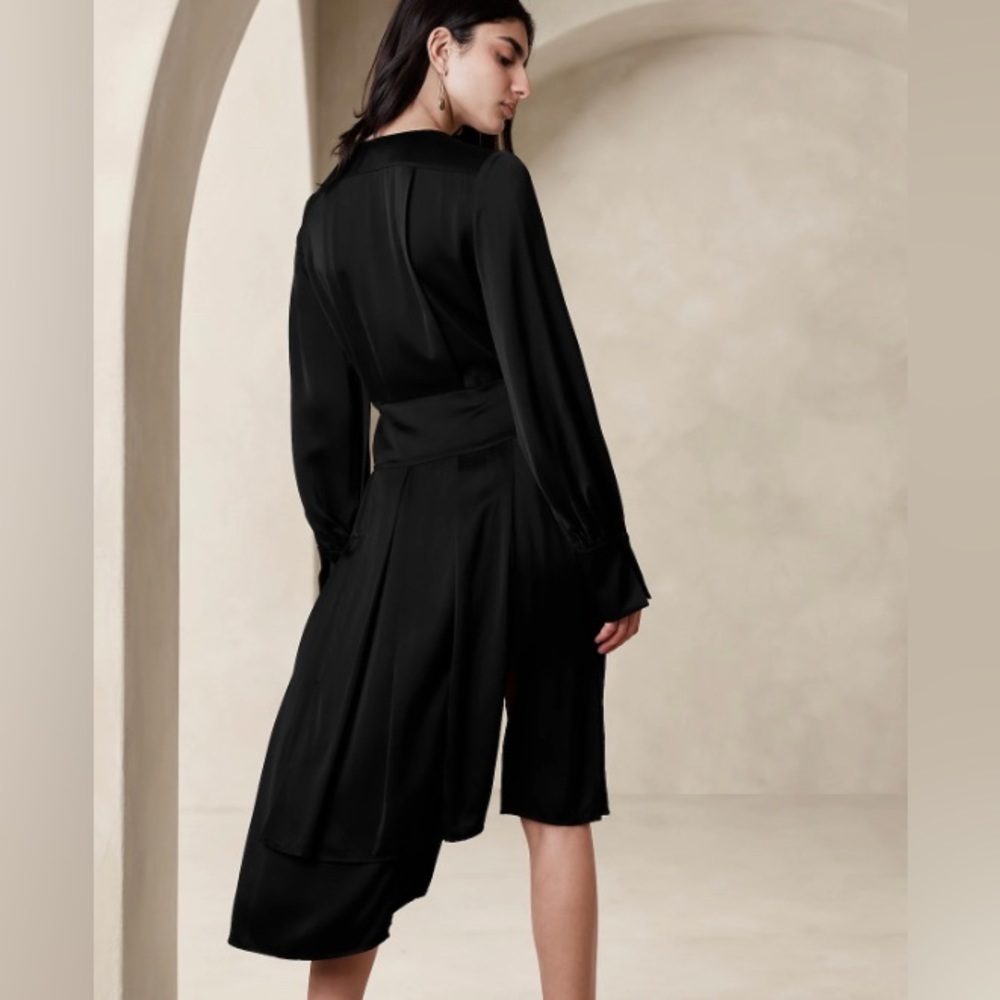 BANANA REPUBLIC LYDIA ASYMMETRICAL SHIRTDRESS - Picture 2 of 7